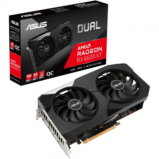 ASUS Radeon RX 6600 XT 8GB Dual OC Edition (DUAL-RX6600XT-O8G) videokártya