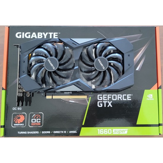 Használt Gigabyte GeForce GTX 1660S 6GB OC videokártya GV-N166SOC-6GD